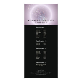 Celestial Confetti Glow Lila Werbekarte