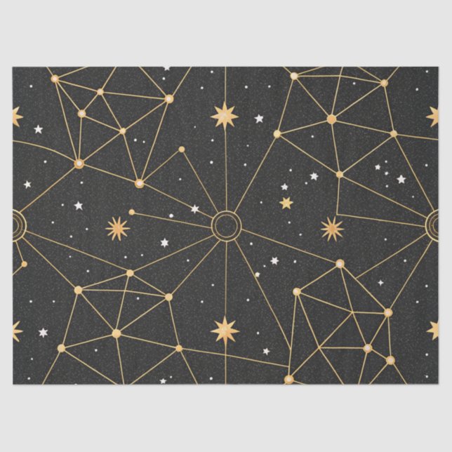 Celestial Constellation Star Pattern (3) Seidenpapier (Vorderseite)