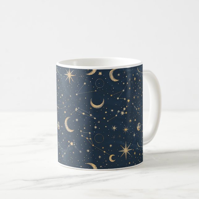 Celestial Constellation - Starry Night (1) Kaffeetasse (VorderseiteRechts)