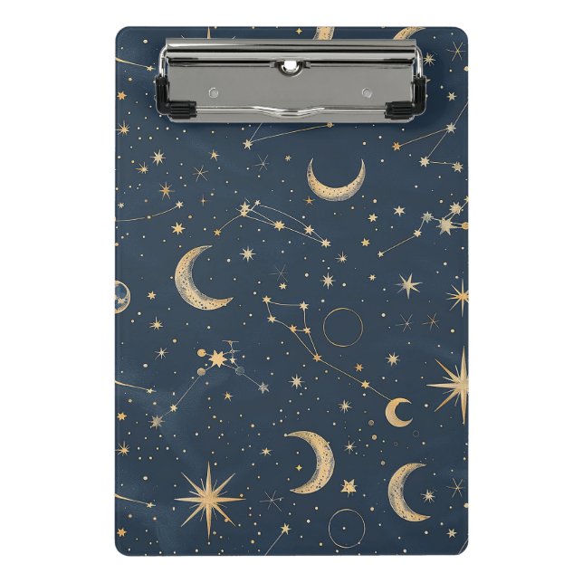 Celestial Constellation - Starry Night (1) Mini Klemmbrett (Vorderseite)