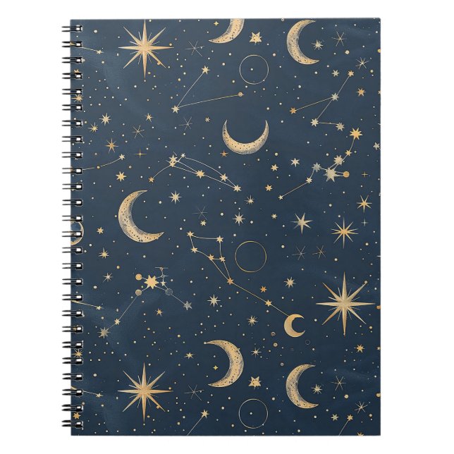 Celestial Constellation - Starry Night (1) Notizblock (Vorderseite)