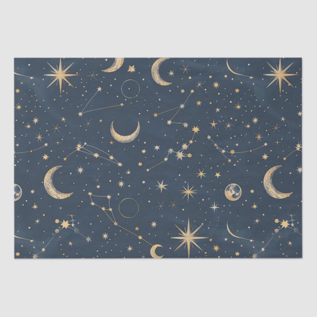 Celestial Constellation - Starry Night (1) Seidenpapier (Vorderseite)