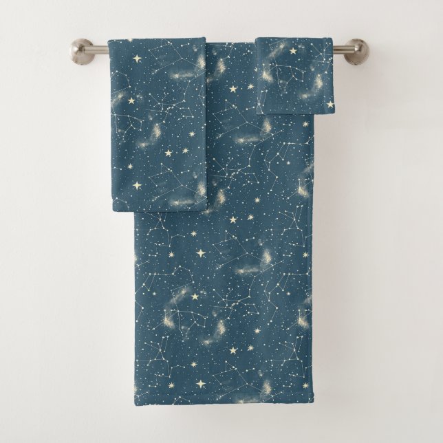 Celestial Constellation - Starry Night (2) Badhandtuch Set (Insitu)