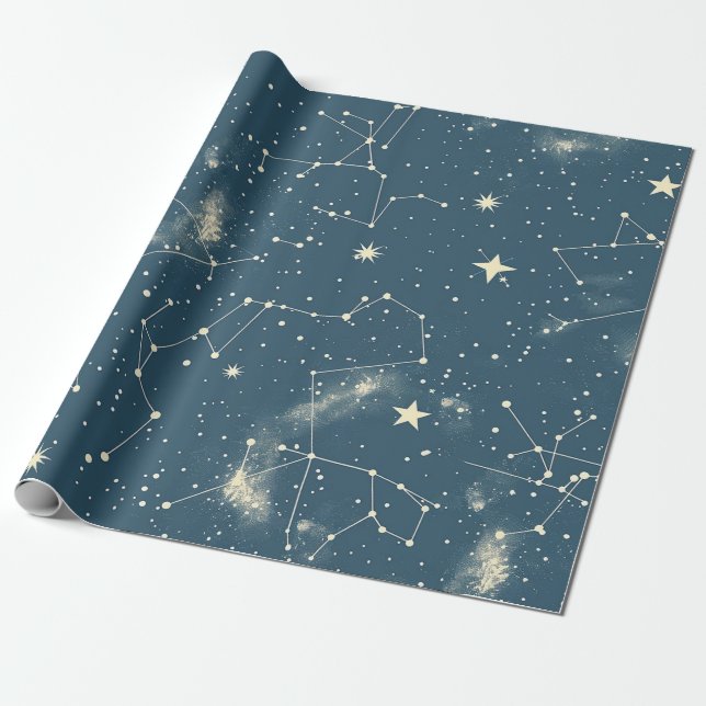 Celestial Constellation - Starry Night (2) Geschenkpapier (Ungerollt)