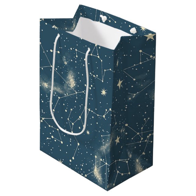 Celestial Constellation - Starry Night (2) Mittlere Geschenktüte (Vorderseite Schrägansicht)