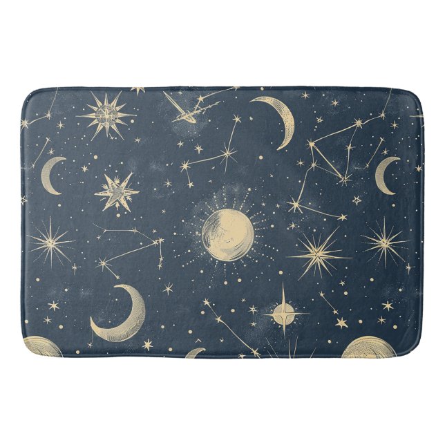 Celestial Constellation - Starry Night (3) Badematte (Vorderseite)