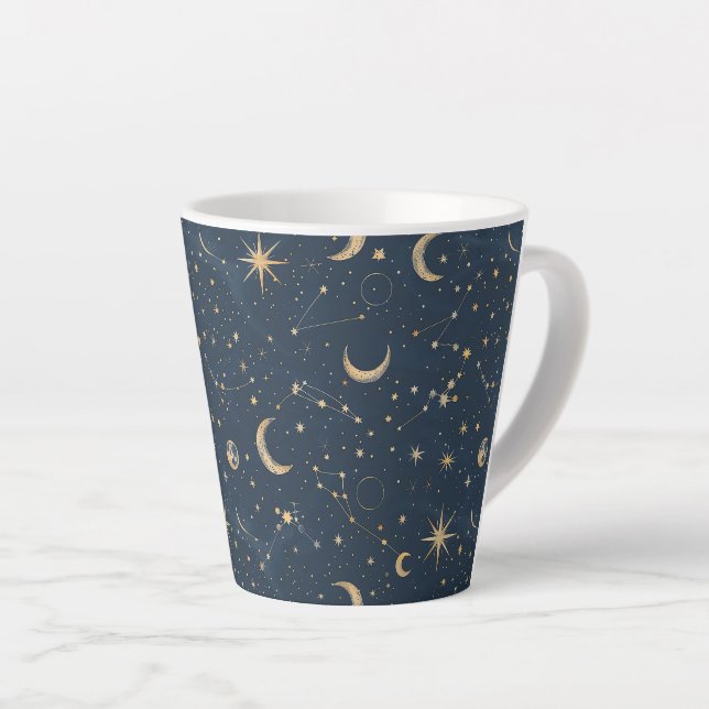 Celestial Constellation - Starry Night (4) Milchtasse (Rechte Ecke)