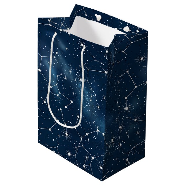 Celestial Constellation - Starry Night (4) Mittlere Geschenktüte (Vorderseite Schrägansicht)