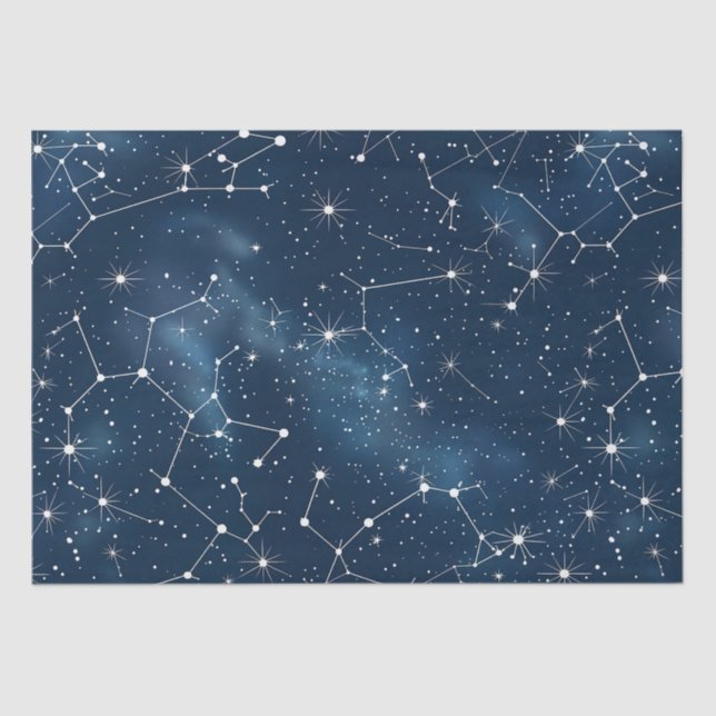 Celestial Constellation - Starry Night (4) Seidenpapier (Vorderseite)