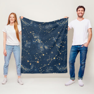 Celestial Constellation - Starry Night (5) Fleecedecke
