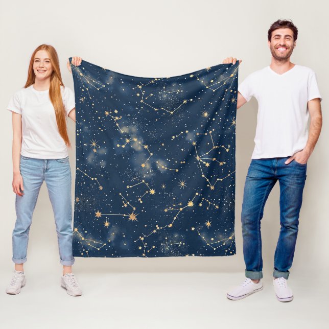 Celestial Constellation - Starry Night (5) Fleecedecke (Beispiel)