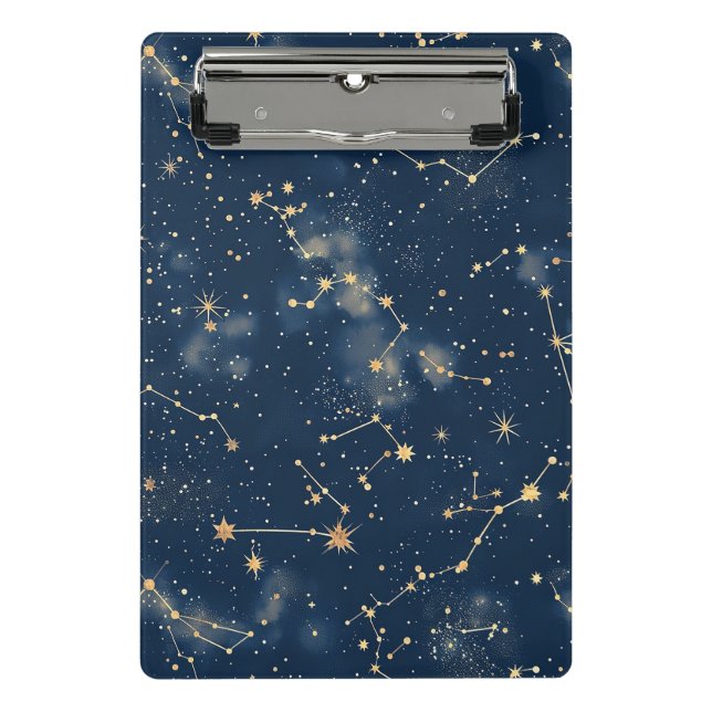 Celestial Constellation - Starry Night (5) Mini Klemmbrett (Vorderseite)