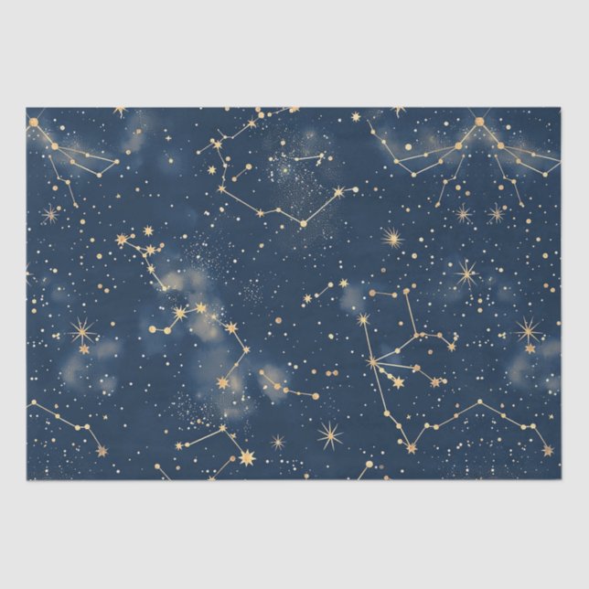 Celestial Constellation - Starry Night (5) Seidenpapier (Vorderseite)