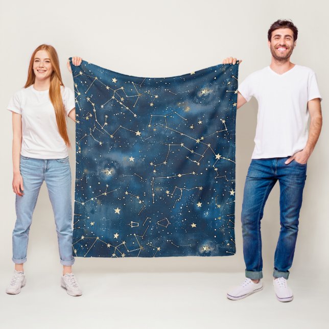 Celestial Constellation - Starry Night (6) Fleecedecke (Beispiel)