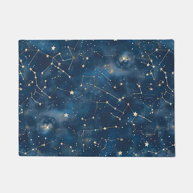 Celestial Constellation - Starry Night (6) Fußmatte (Vorderseite)
