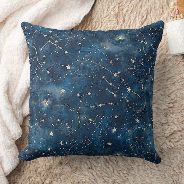 Celestial Constellation - Starry Night (6) Kissen (Decke)
