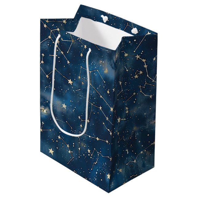 Celestial Constellation - Starry Night (6) Mittlere Geschenktüte (Vorderseite Schrägansicht)