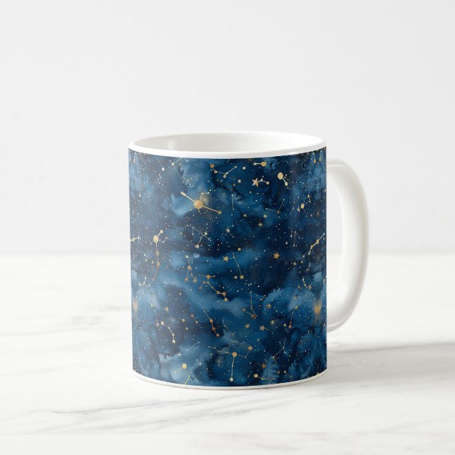 Celestial Constellation - Starry Night (7) Kaffeetasse (VorderseiteRechts)