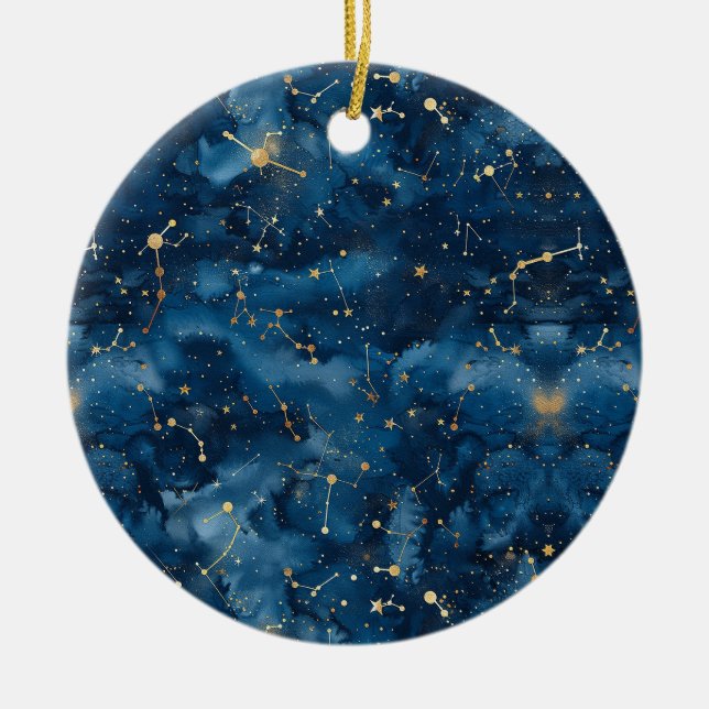 Celestial Constellation - Starry Night (7) Keramik Ornament (Vorne)