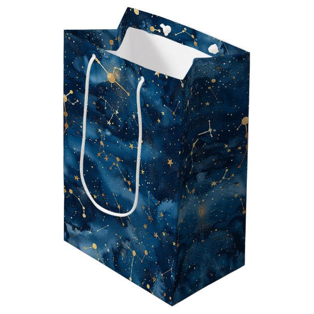 Celestial Constellation - Starry Night (7) Mittlere Geschenktüte (Vorderseite Schrägansicht)