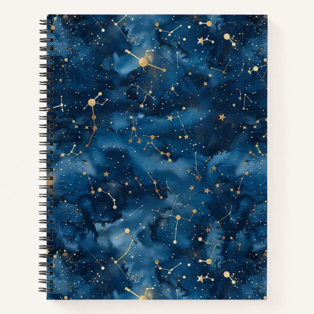 Celestial Constellation - Starry Night (7) Notizbuch (Vorderseite)