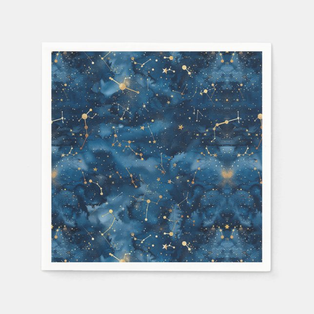 Celestial Constellation - Starry Night (7) Serviette (Vorderseite)
