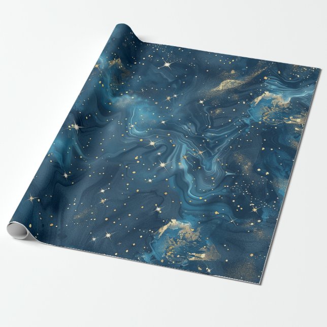 Celestial Constellation - Starry Night (8) Geschenkpapier (Ungerollt)