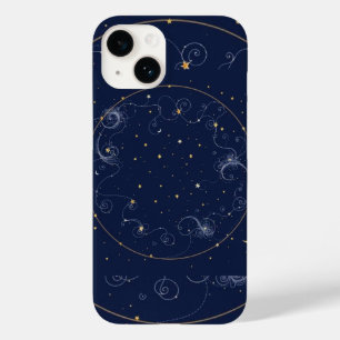 Celestial Constellations Star Map   Moon Phases Ph Case-Mate iPhone 14 Hülle