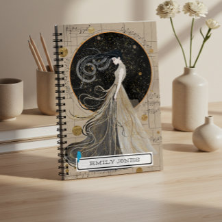 Celestial Cosmic Frauen Personalisiertes Notebook Notizbuch