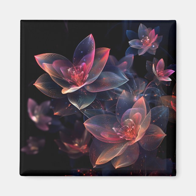 Celestial Cosmic Lotus Bloom Magnet (Vorne)