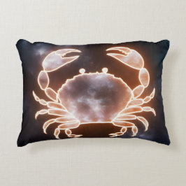 Celestial Crab Art repräsentiert Krebs Zodiac Cons Dekokissen