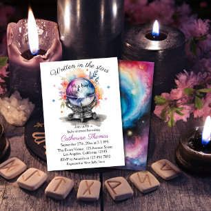 Celestial Crystal Ball Astrology Babydusche Einladung
