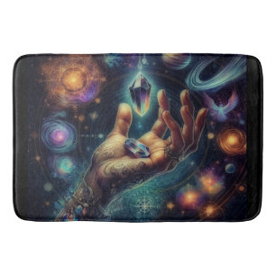 Celestial Crystal in der Palm Galaxy Spacy Badematte