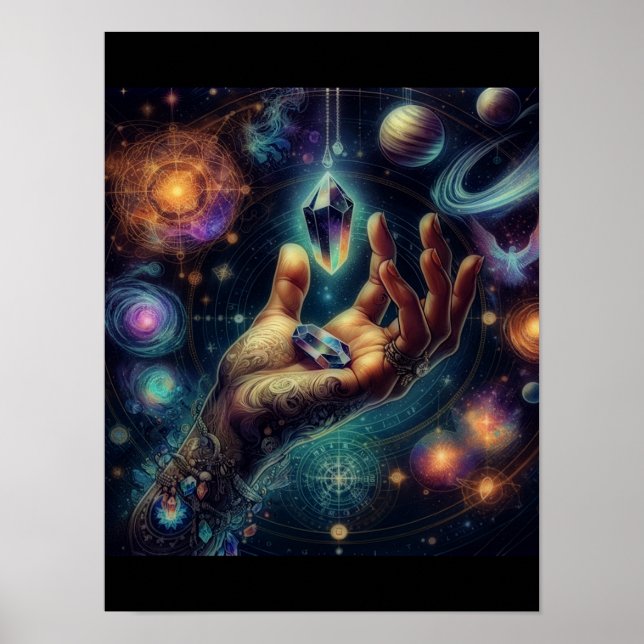Celestial Crystal in der Palm Galaxy Spacy Poster (Vorne)
