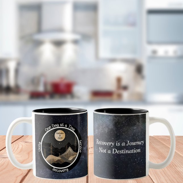 Celestial Custom Sobriety Meilenstein Geschenk Zweifarbige Tasse (Von Creator hochgeladen)