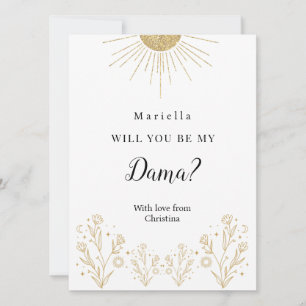 Celestial Dama Vorschlag für Quinceñera Court Karte