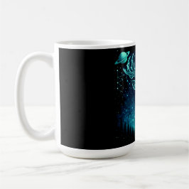 Celestial Deer – Starlit Grace Wildlife Galaxy Kaffeetasse