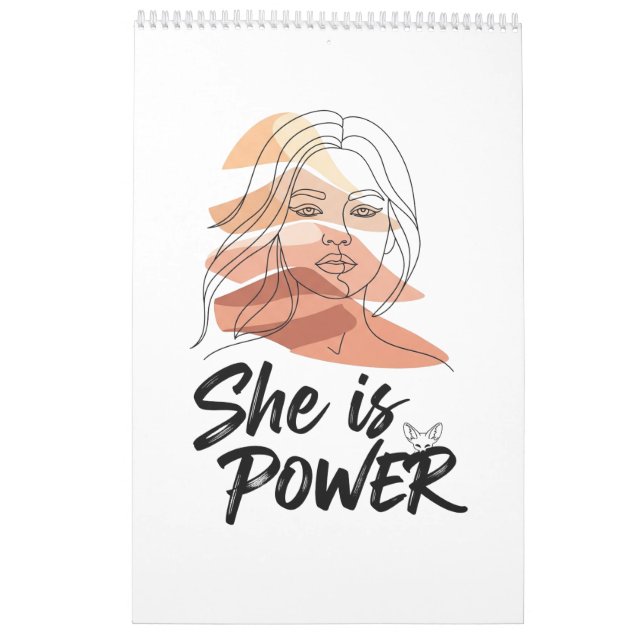 Celestial Desert Fox - Moon and Stars Cosmic Kalender (Rückseite)