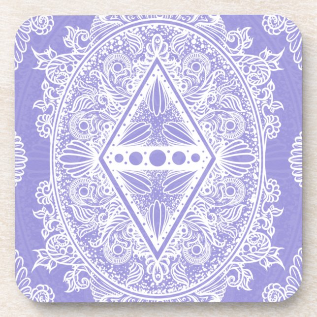 Celestial Diamond Mandala Untersetzer (Vorderseite)