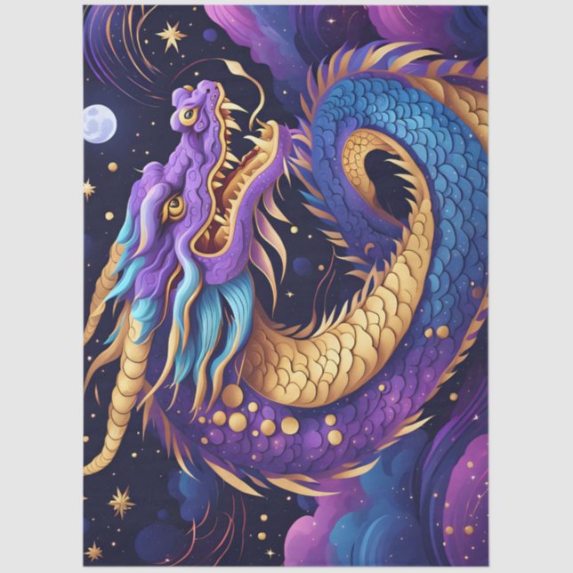 celestial dragon tissue paper seidenpapier (Vorderseite)