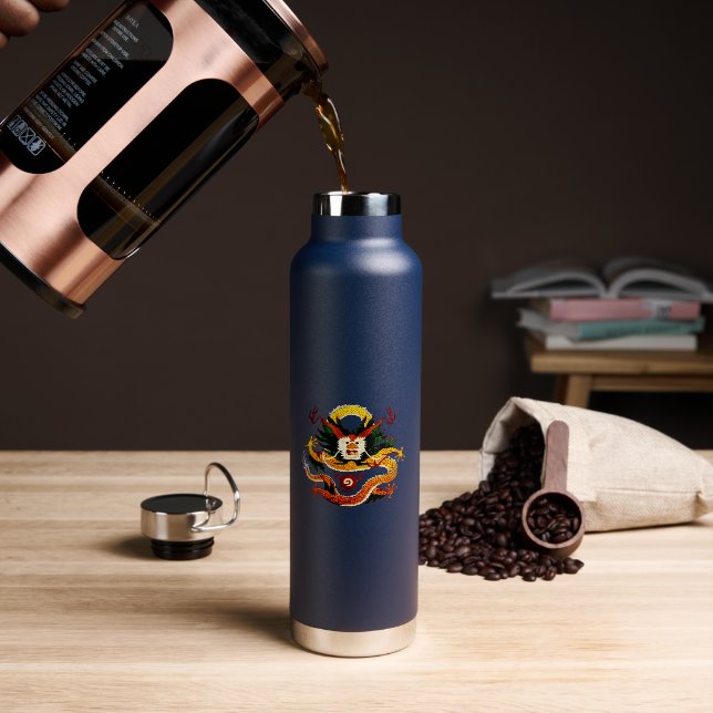 Celestial Dragon Water Flasche (Kaffee)