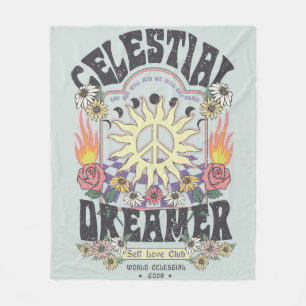 CELESTIAL DREAMER SUN ROSE TSHIRT Grafikdesign Fleecedecke