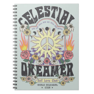 CELESTIAL DREAMER SUN ROSE TSHIRT Grafikdesign Notizblock