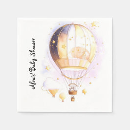 Celestial Dreamland Baby Dusche Heißluftballon Serviette