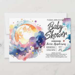 Celestial Dreams Baby Dusche Einladung