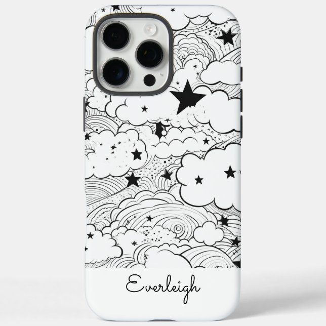 Celestial Dreams Doodles Personalisiert Case-Mate iPhone Hülle (Rückseite)