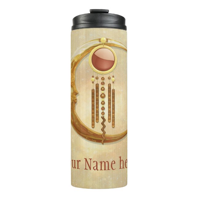 Celestial Elegance 3D New Age Thermosbecher (Vorderseite)