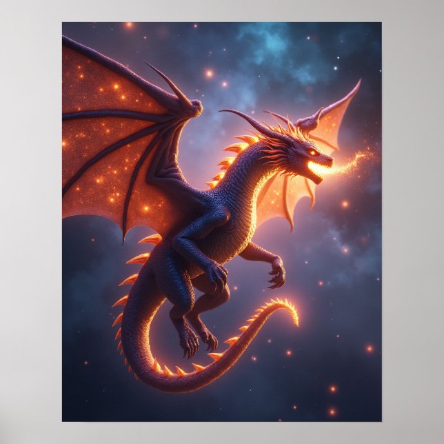 Celestial Ember Dragon Poster (Vorne)