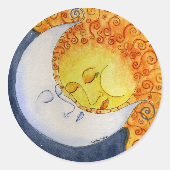 Celestial Embrace Sticker (Vorderseite)