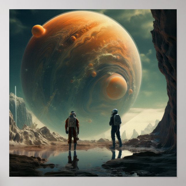 Celestial Encounters: Atronnauts über seltsame Wel Poster (Vorne)